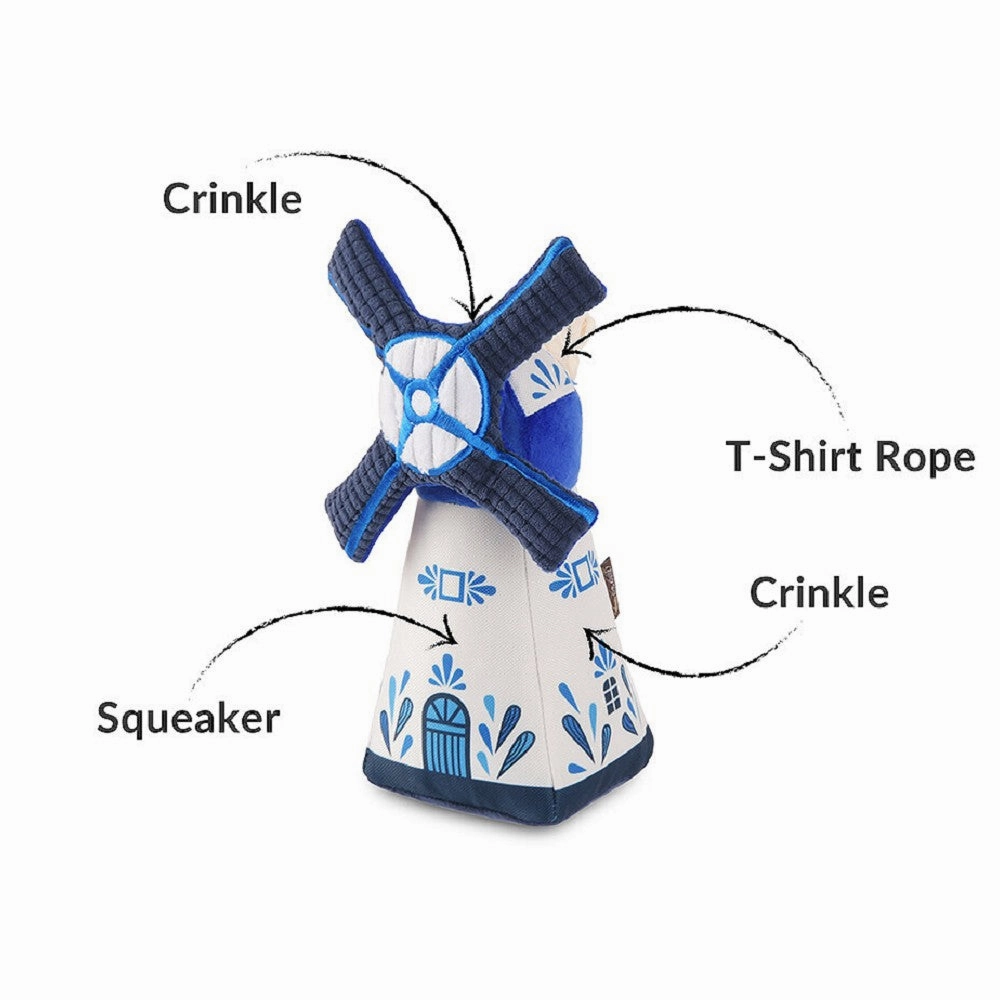 Totally Touristy - Dutch Windmill Dog Plush Toy