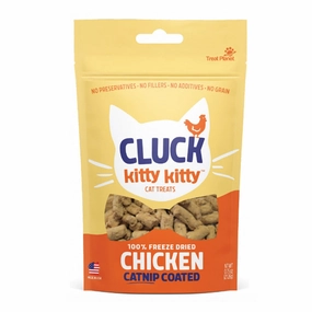 TREAT PLANET Cluck Kitty Kitty Catnip Coated Chicken Treats for Cats