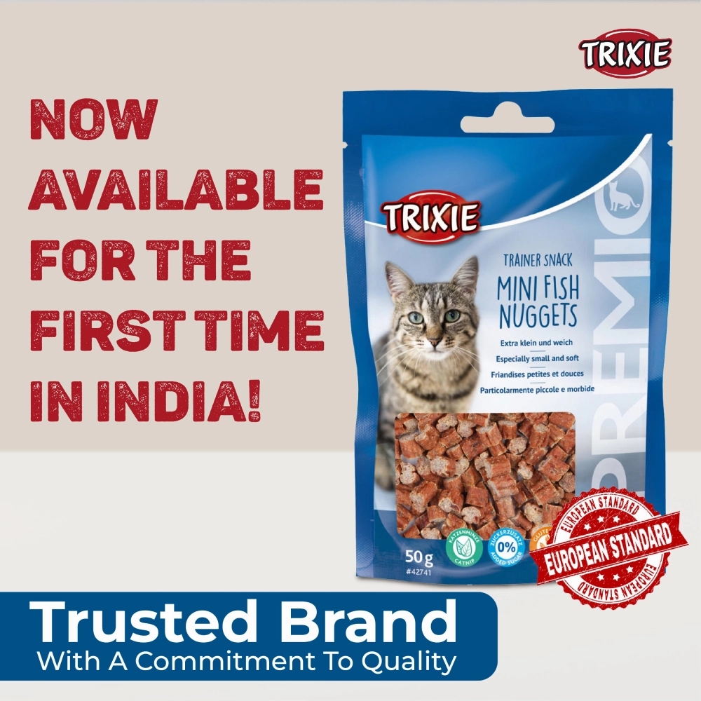 Trixie Premio Trainer Snack Mini Fish Nuggets and Fish and Chicken Rolls Cat Treats Combo