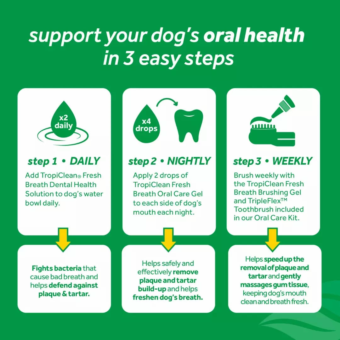 Tropiclean - Fresh Breath Advanced Whitening Oral Care Gel For Dogs