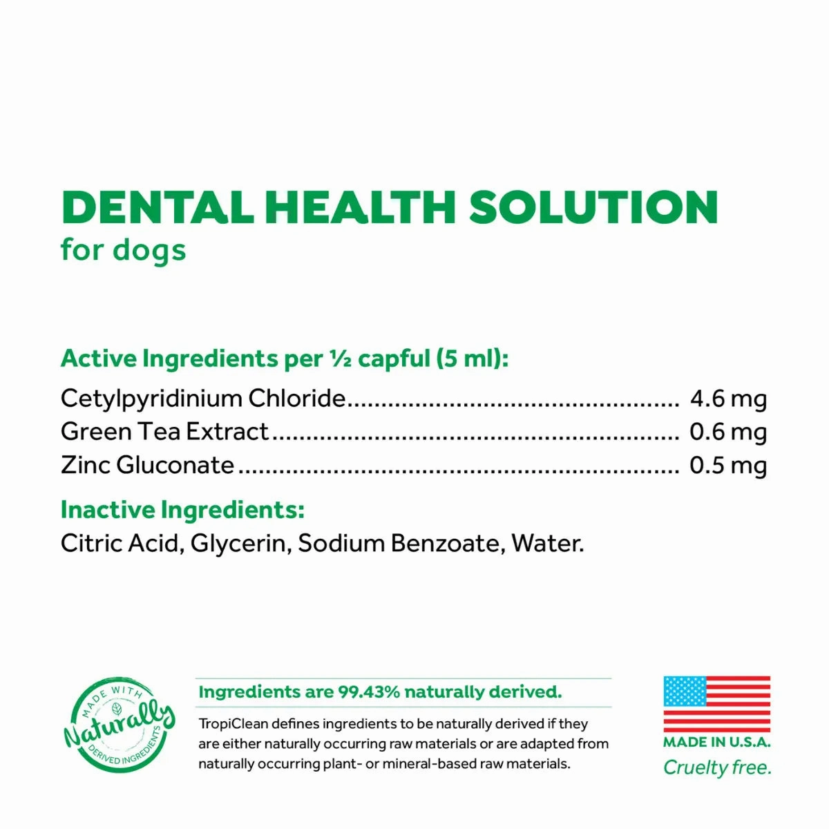 TropiClean - Fresh Breath Dental Health Solution For Dogs