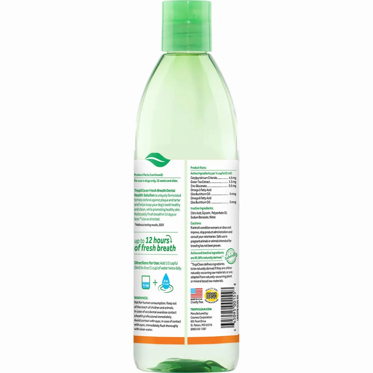 TropiClean - Fresh Breath Dental Health Solution For Dogs (Supports Skin Health)