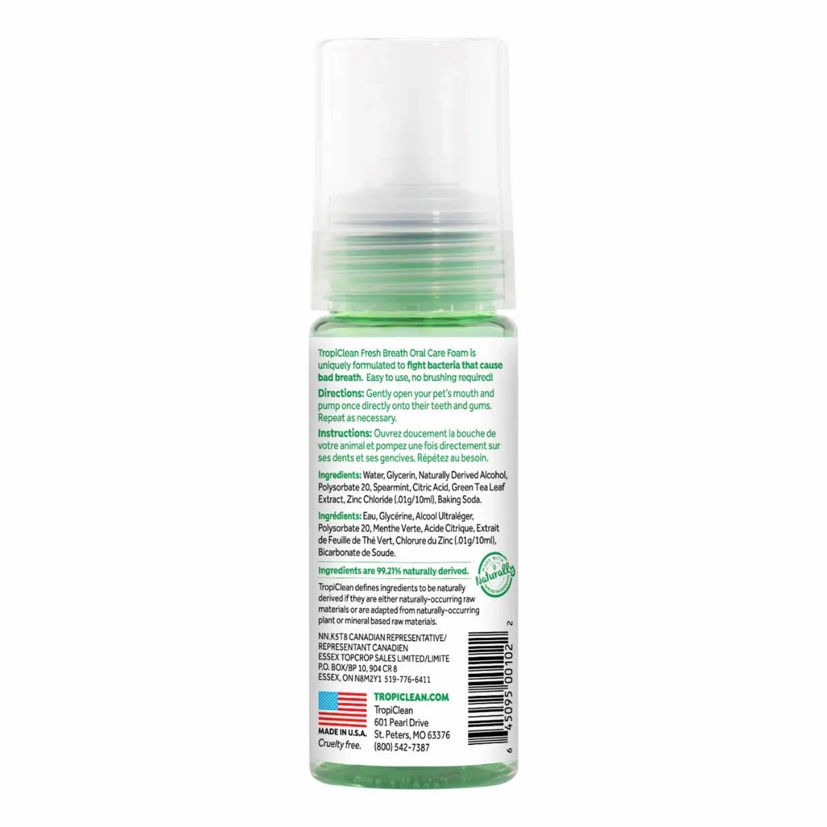 TropiClean - Fresh Breath Fresh Mint Foam For Dogs