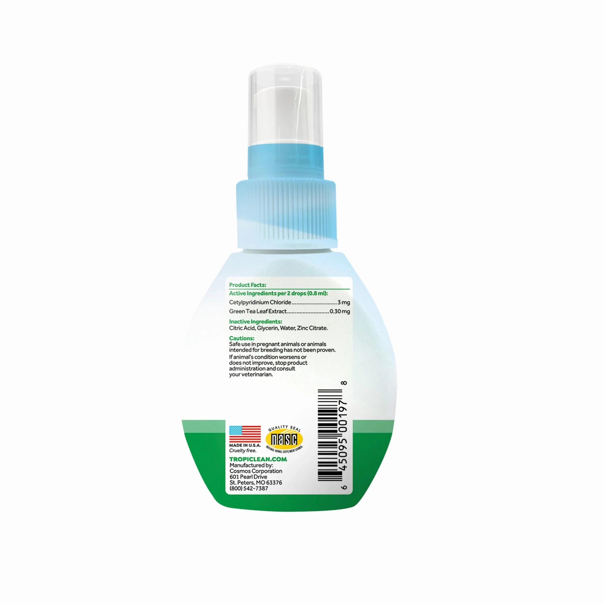 Tropiclean - Fresh Breath Oral Care Drops For Dogs 65ml