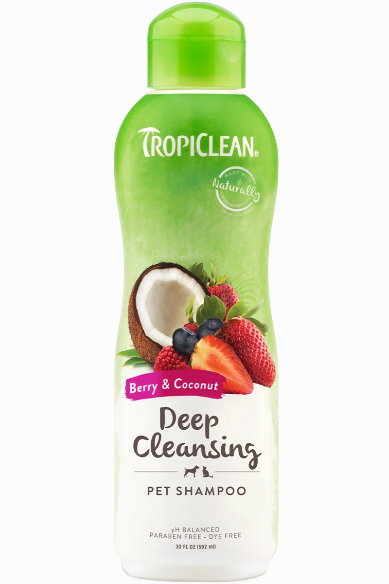 Tropiclean Deep Cleansing Berry & Coconut Shampoo 20 oz.