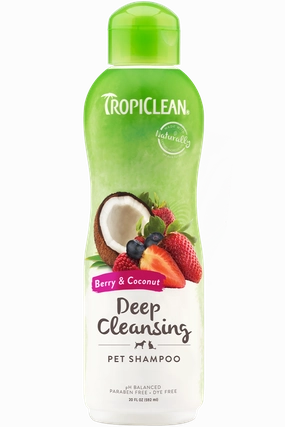 Tropiclean Deep Cleansing Berry & Coconut Shampoo 20 oz.