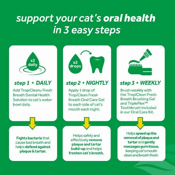Tropiclean Fresh Breath Dental Health Solution for Cats