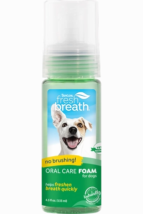 Tropiclean Fresh Breath Mint Foam 4.5 oz.