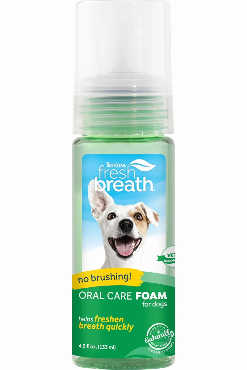 Tropiclean Fresh Breath Mint Foam 4.5 oz.