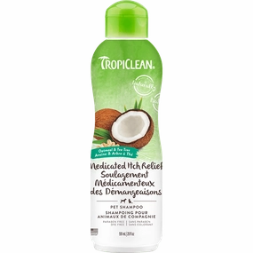 Tropiclean Medicated Itch Relief Oatmeal & Tea Tree Pet Shampoo