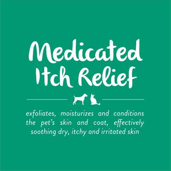Tropiclean Medicated Itch Relief Oatmeal & Tea Tree Pet Shampoo