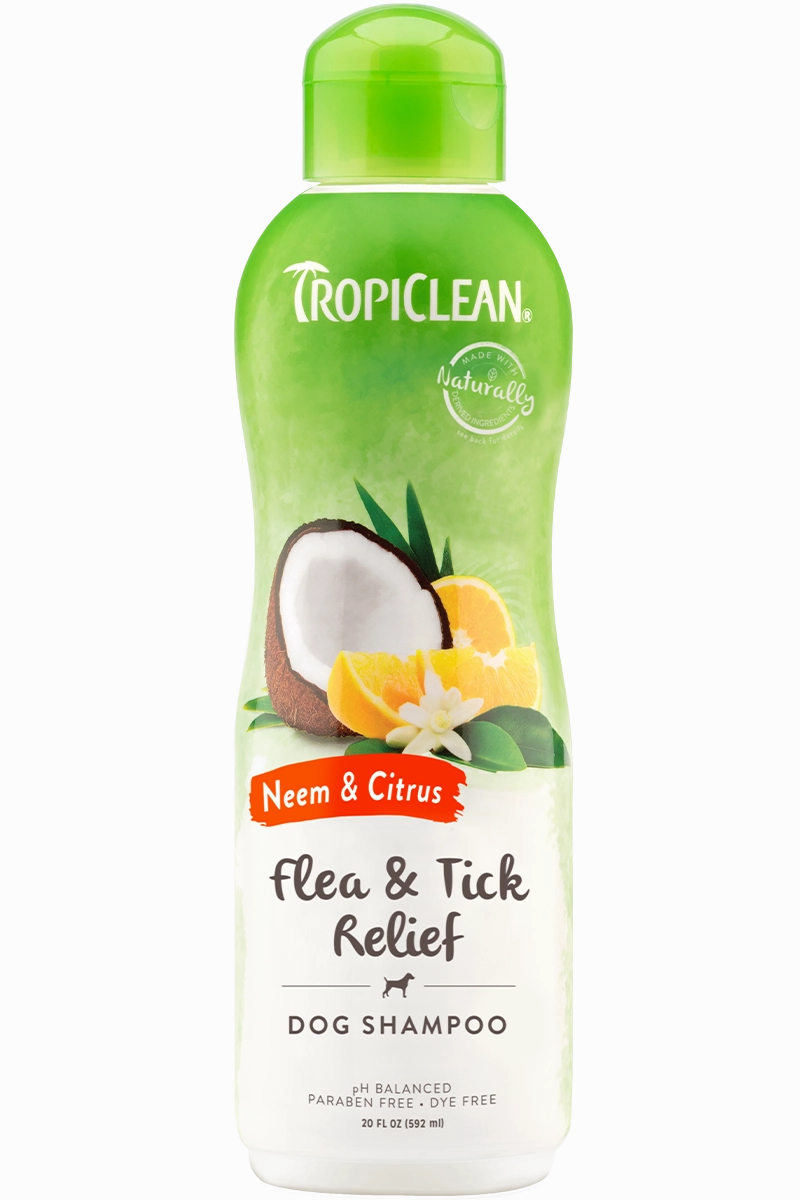 Tropiclean Neem & Citrus Flea & Tick Relief Shampoo 20 oz