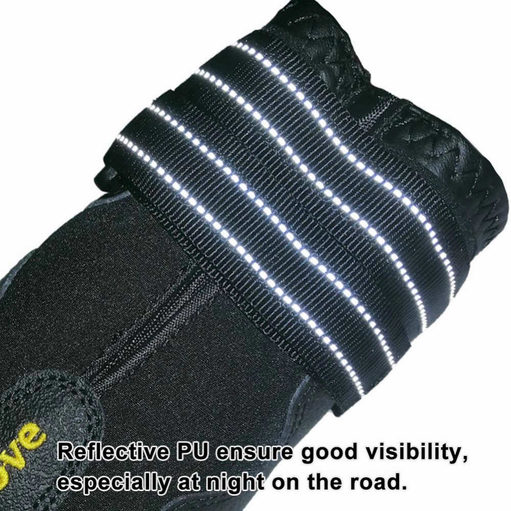 Truelove Waterproof Pet Boots for Dogs (Black, Set of 4)
