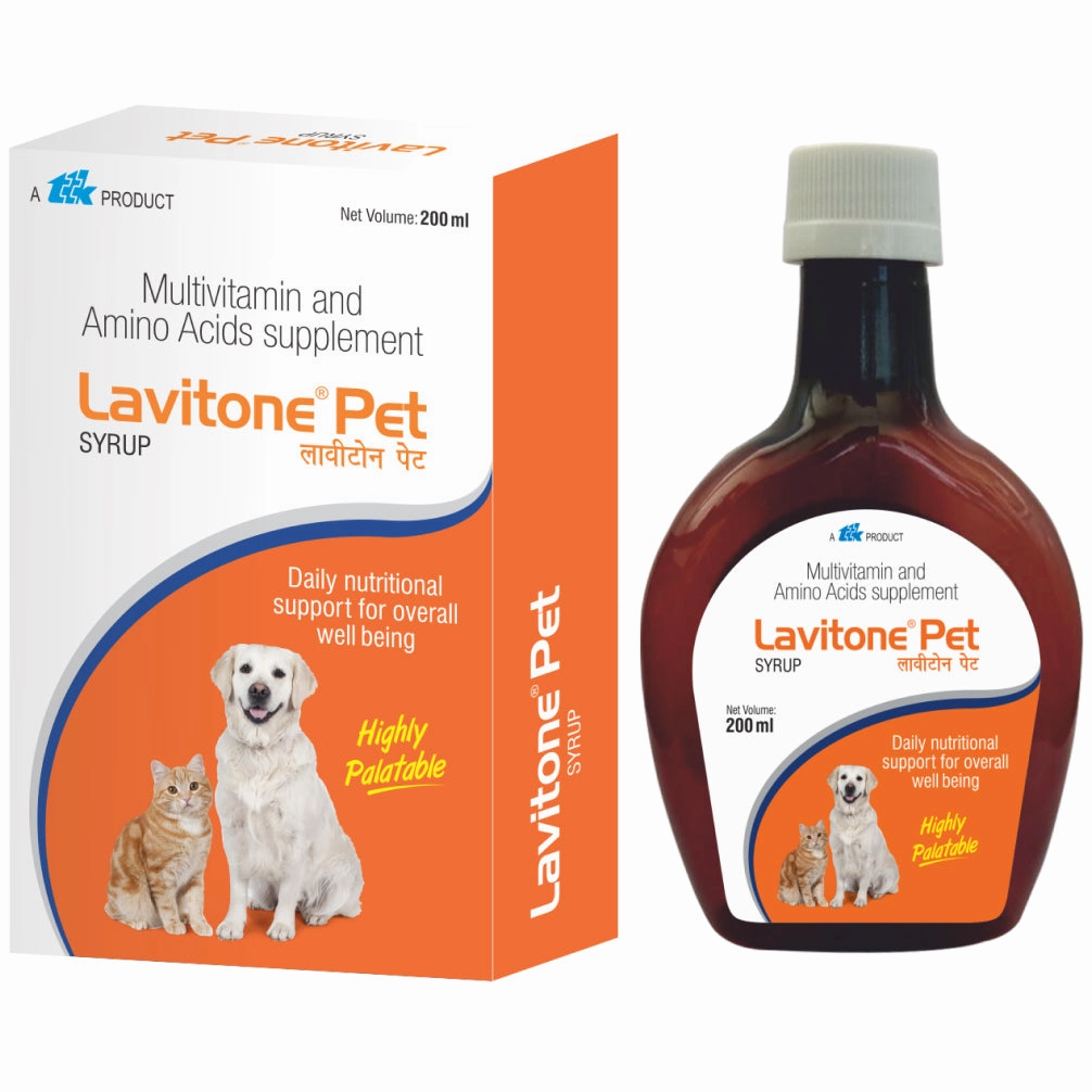 Ttk Lavitone Pet Syrup Multivitamin and Amino Acid Supplement for Dogs and Cats (200ml)