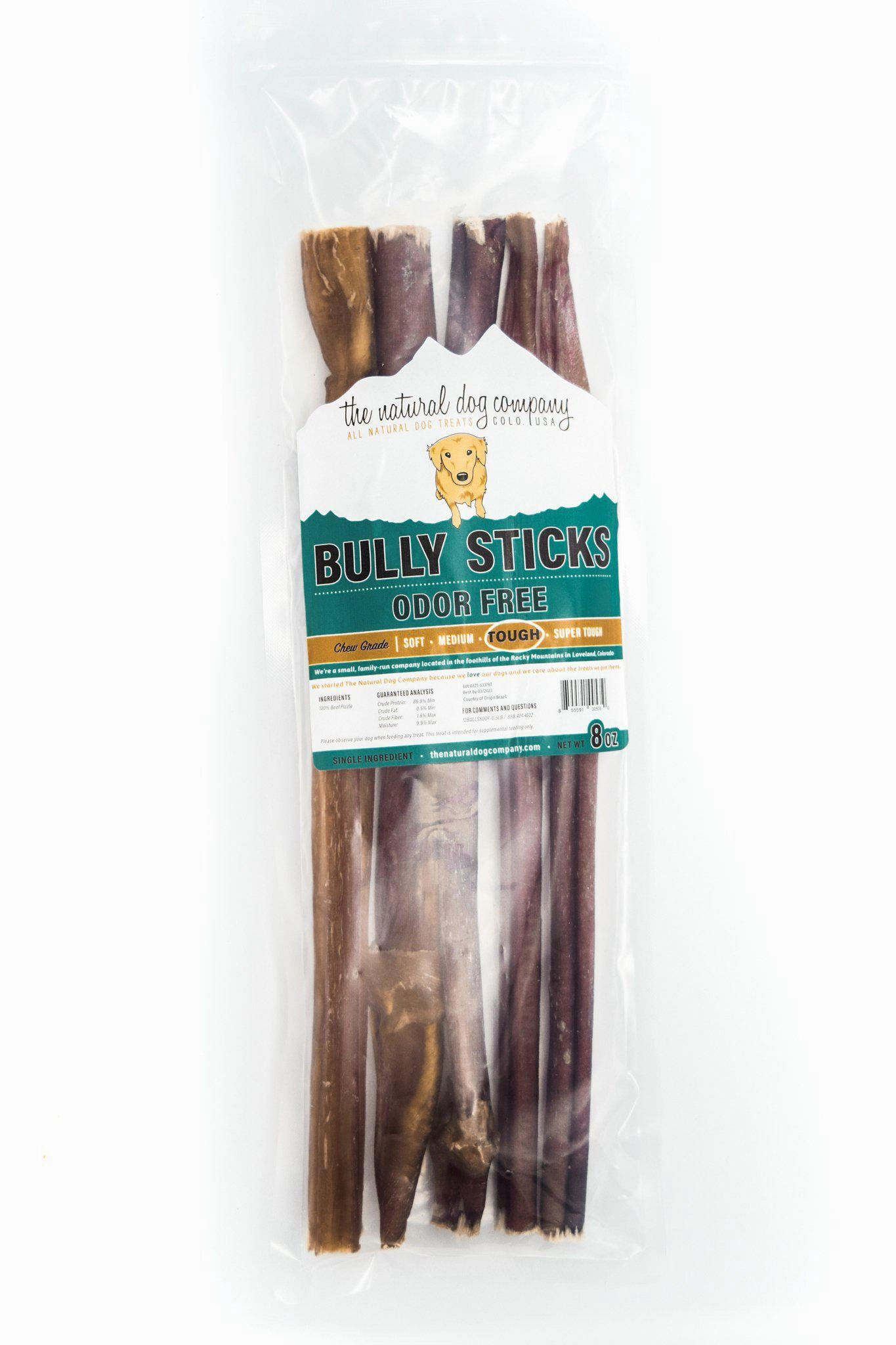 Tuesday's Natural Dog Co. Bagged 12 in. Bully Sticks, 8 oz