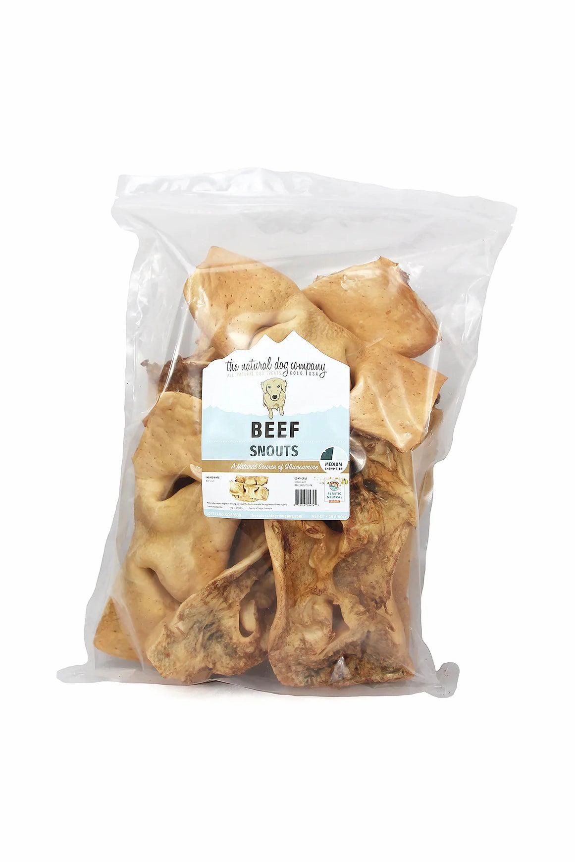 Tuesday's Natural Dog Co. Beef Snout Dog Chew