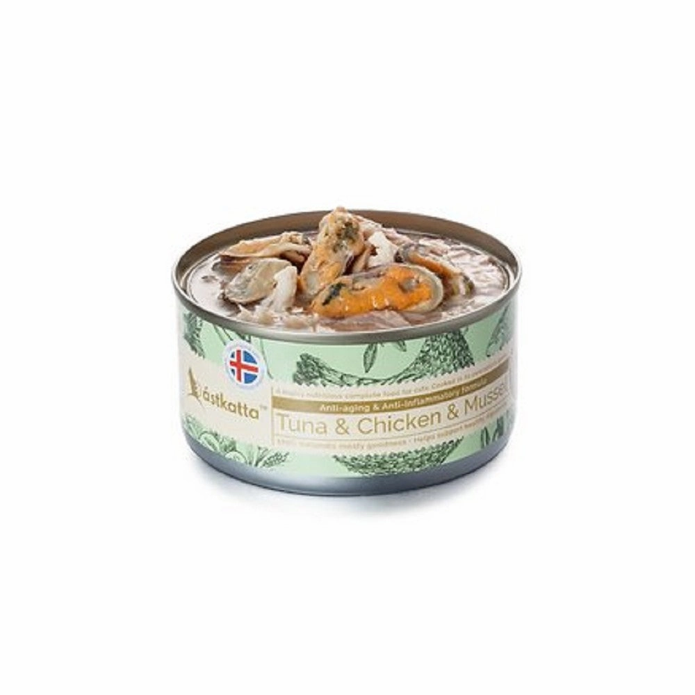 Tuna & Chicken & Mussel Complete Cat Can