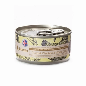 Tuna & Chicken & White Crab Complete Cat Can