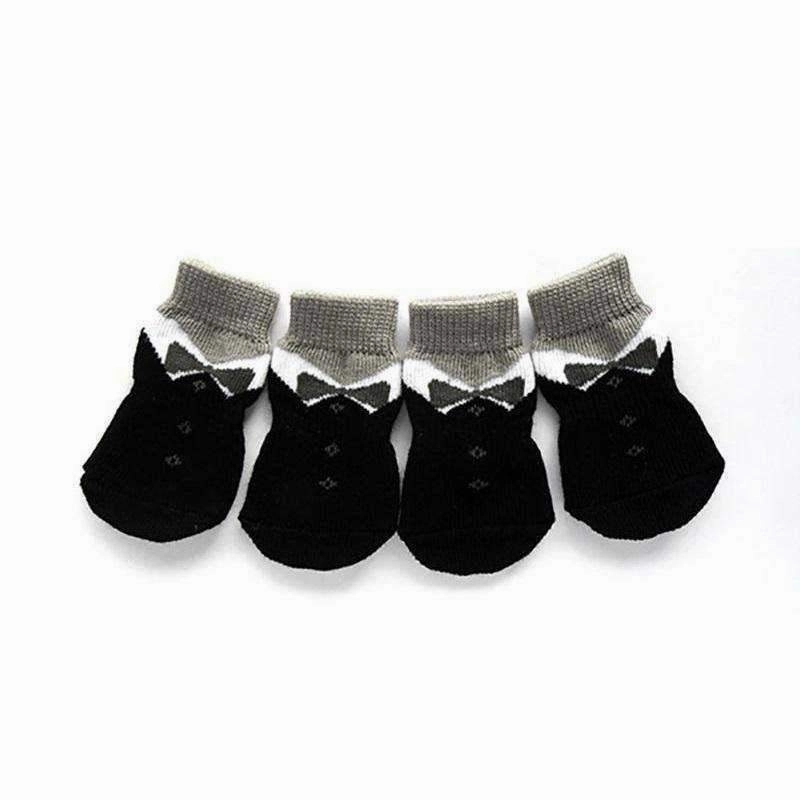 Tuxedo Black Dog Socks
