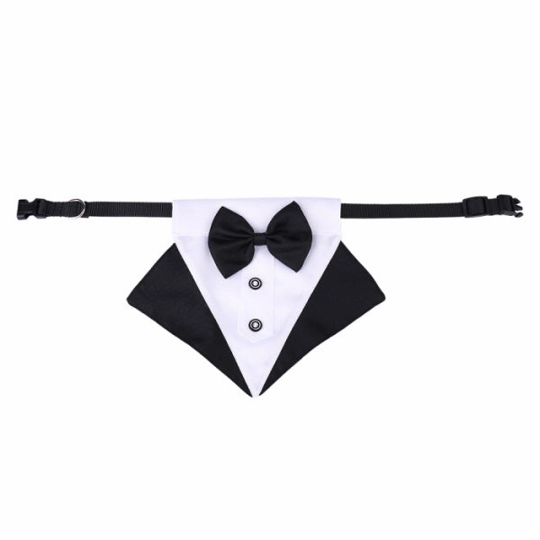 Tuxedo Dog Bandana - Black