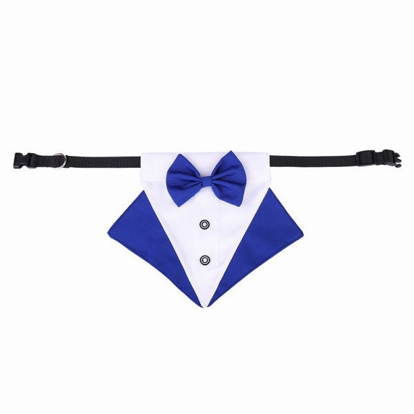 Tuxedo Dog Bandana - Blue