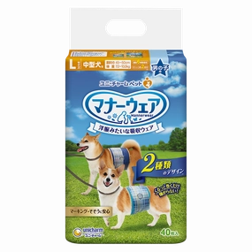 Unicharm Pet Dog Male Wrap L 40pcs
