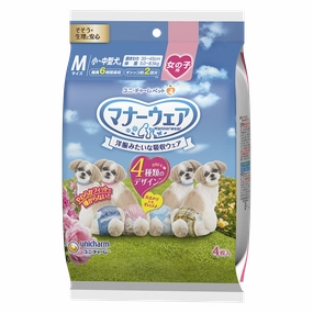 Unicharm Pet Dog Trial Pack Female Diaper M 4pcs