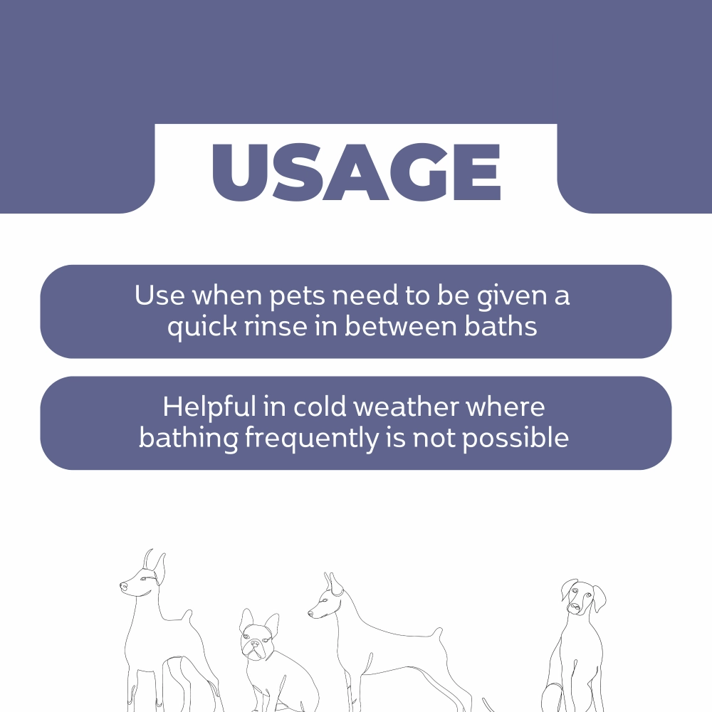 Unleash Wellness TuDry All Natural Waterless Shampoo for Dogs and Cats