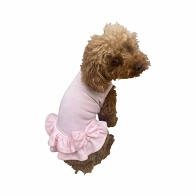 Velour Dog Dress Pearls And Bows