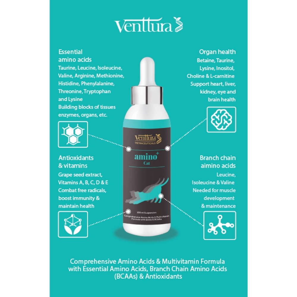 Venttura Amino Acids & Vitamin Supplement for Cats