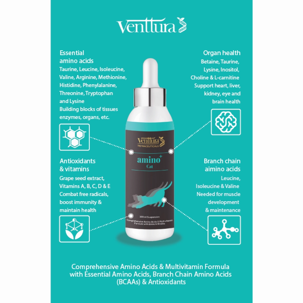 Venttura Amino Acids & Vitamin Supplement for Cats