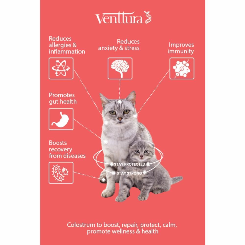 Venttura Immunity Booster & Calming Supplement for Cats