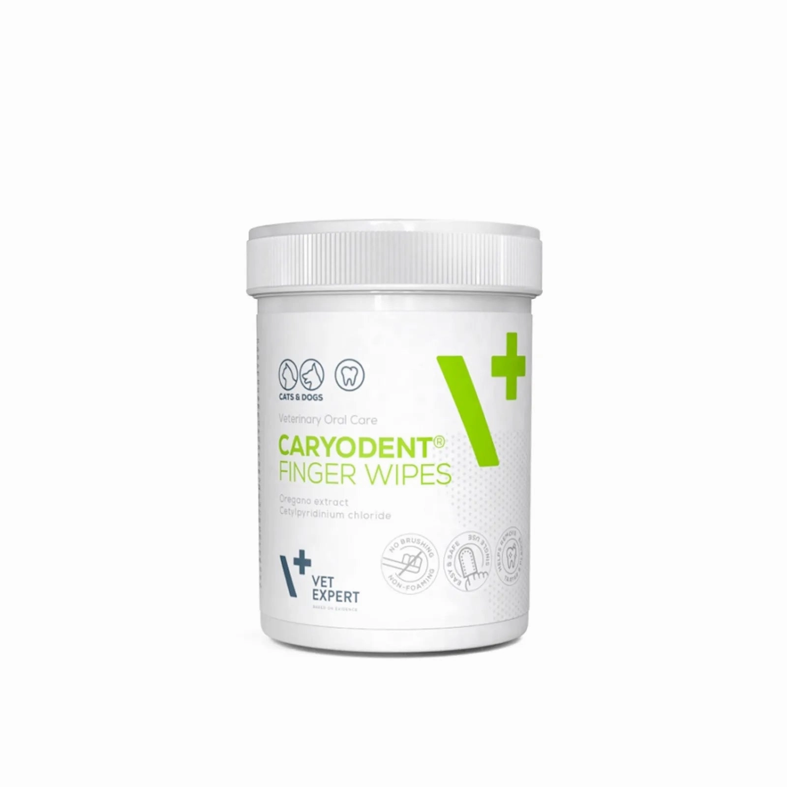 Vet Expert V  Caryodent Finger Wipes 50pcs