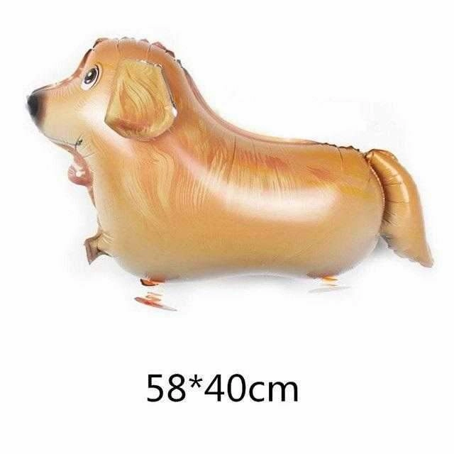 Walking Golden Retriever Foil Balloon
