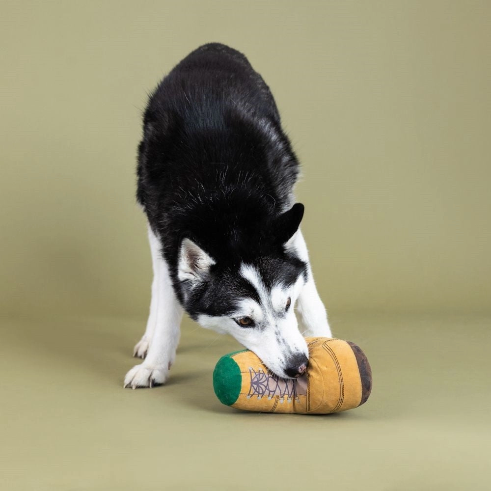Watch Your Step Dog Plush Toy