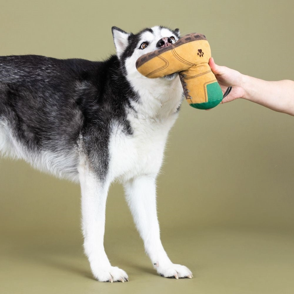 Watch Your Step Dog Plush Toy