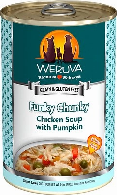 Weruva Funky Chunky Chicken Soup with Pumpkin Canned Dog Food