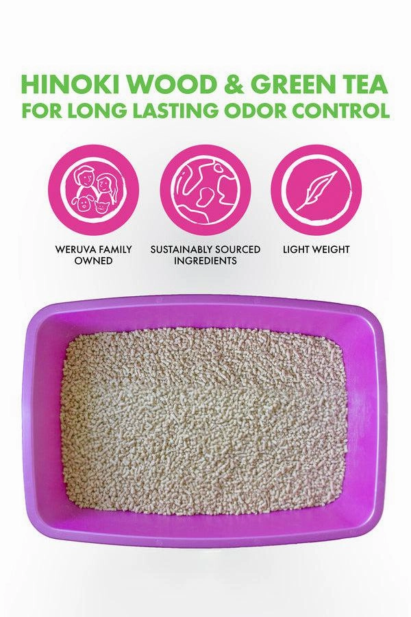 Weruva Hinoki Wood and Green Tea Natural Cat Litter