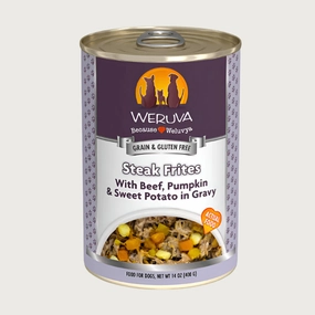 WERUVA Steak Frites Dinner Wet Food for Dogs