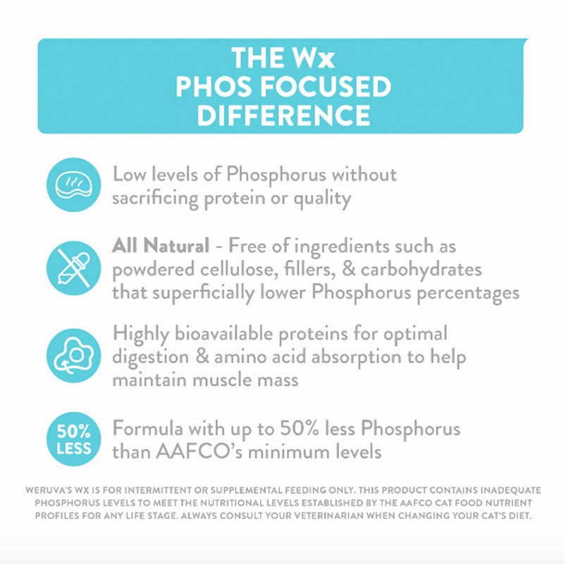 WERUVA Wx Phos Focused Chicken Formula in a Hydrating Pure for Cats