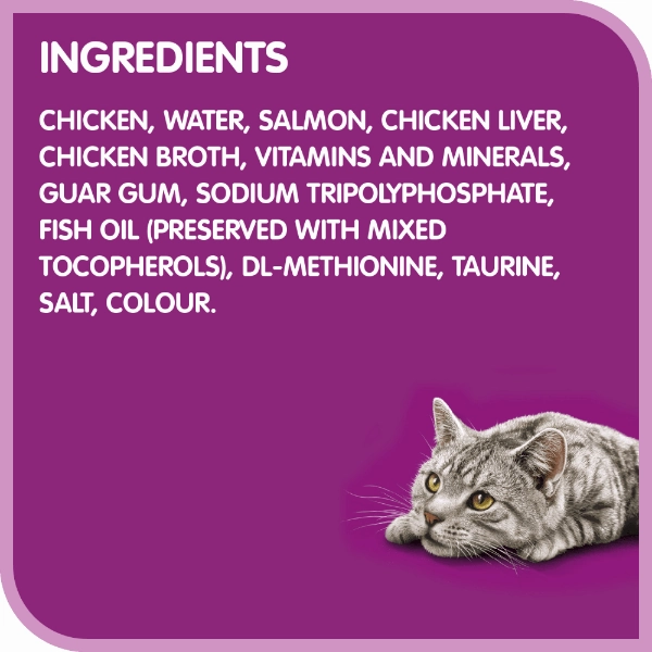 Whiskas Perfect Portions Salmon Pt Wet Cat Food