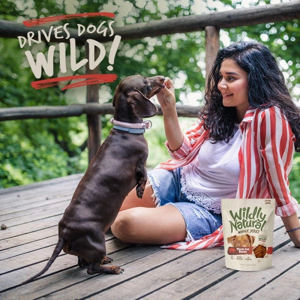 Wildly Natural Whole Jerky Bacon Strips Dog Treats