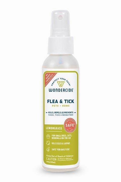 Wondercide Lemongrass Flea and Tick Spray for Pets   Home