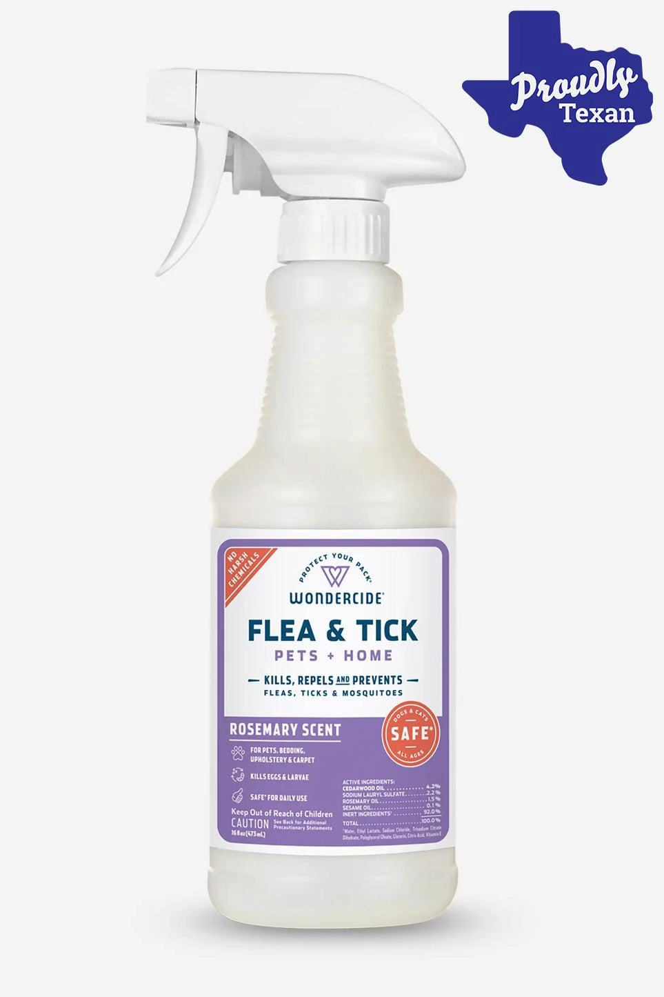 Wondercide Rosemary Flea and Tick Spray for Pets   Home