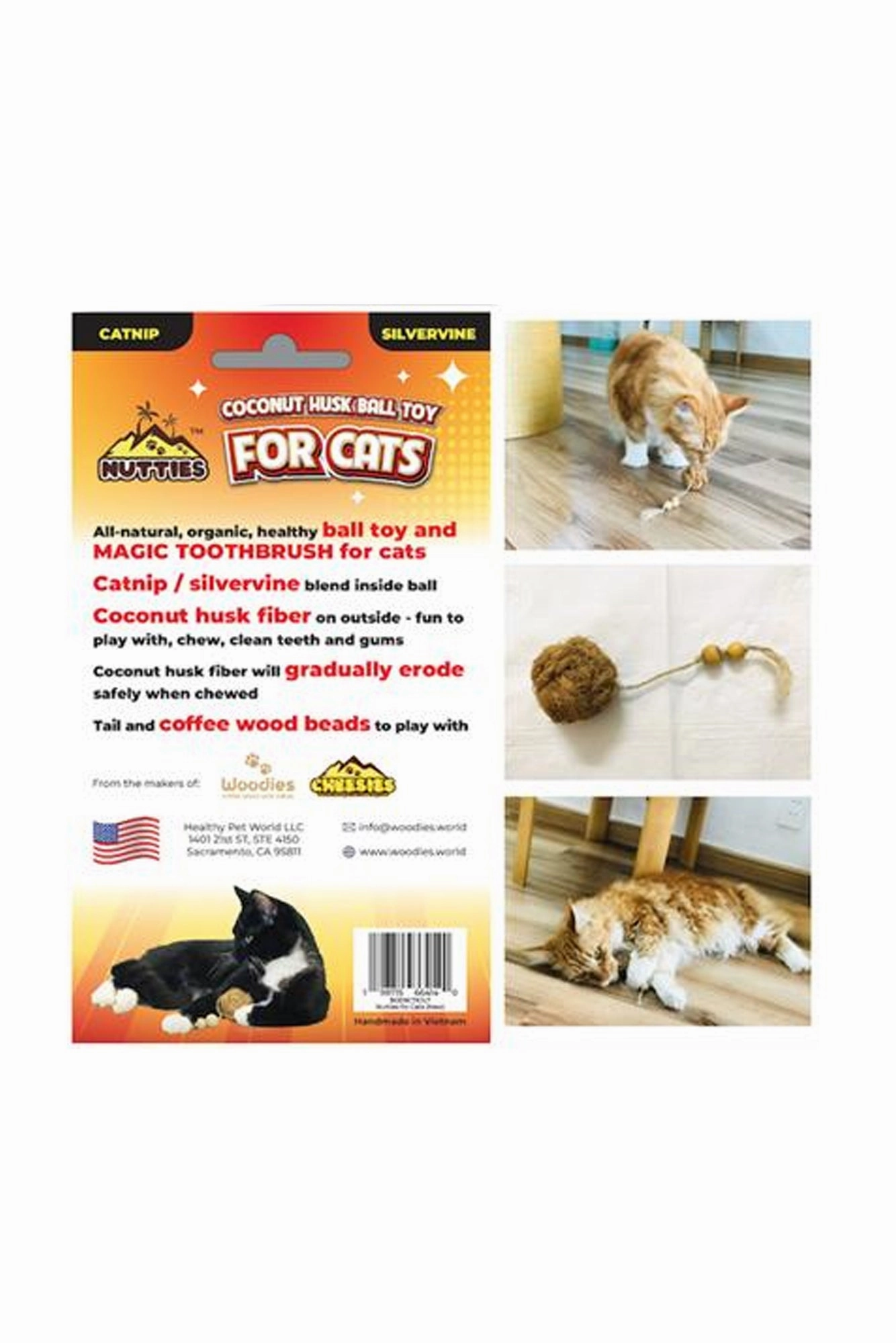 Woodies Nutties for Cats Toy