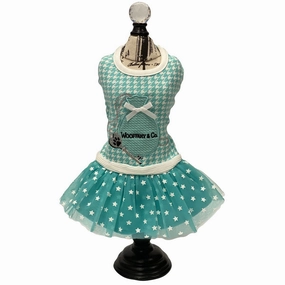 Wooffany Key Pouch Houndstooth Dog Dress
