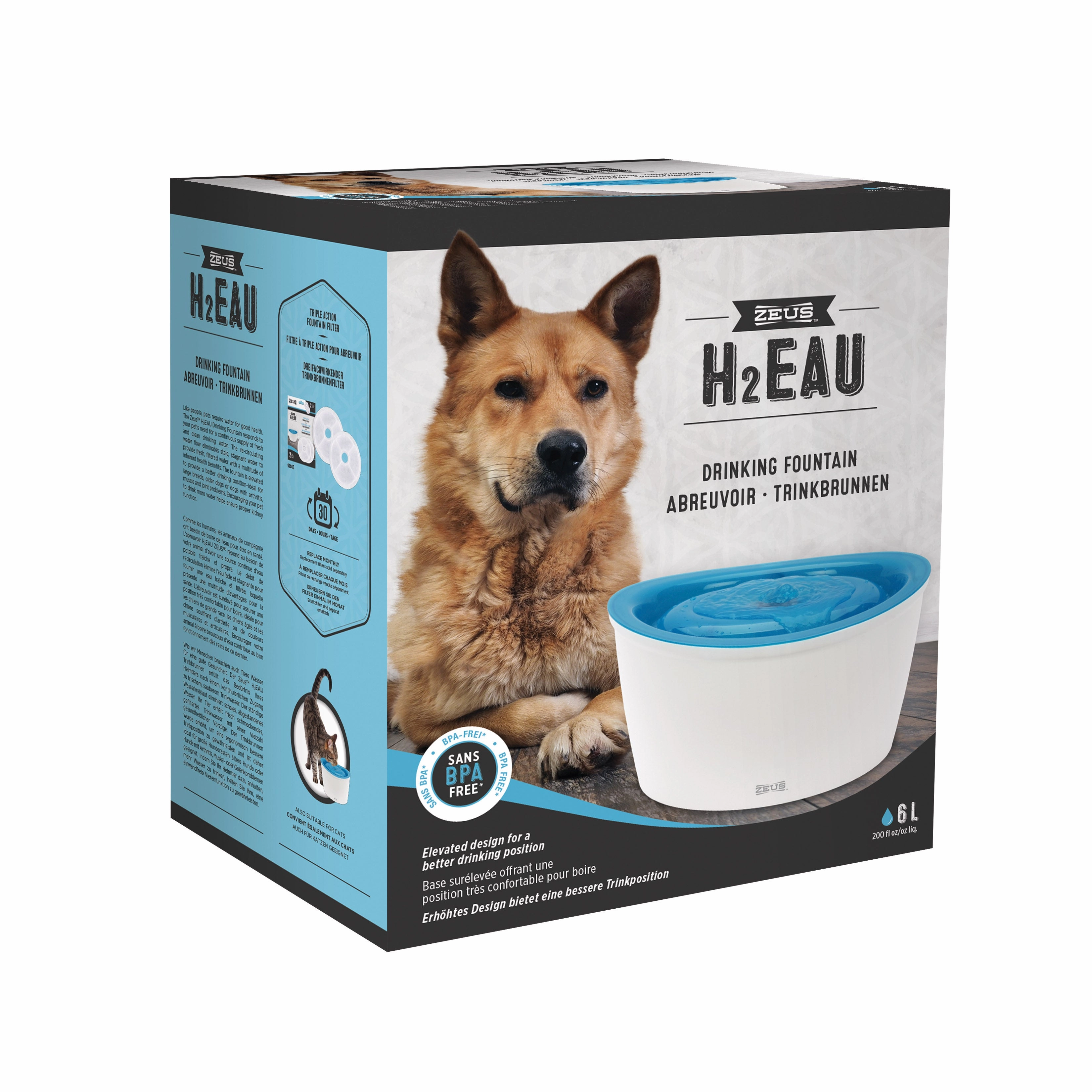 Zeus - H2Eau Dog Drinking Fountain