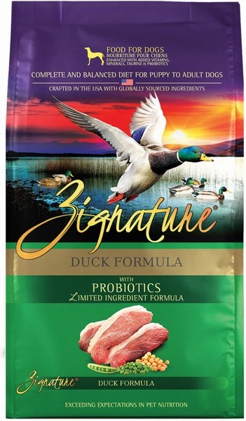 Zignature Limited Ingredient Diet Grain Free Duck Recipe Dry Dog Food