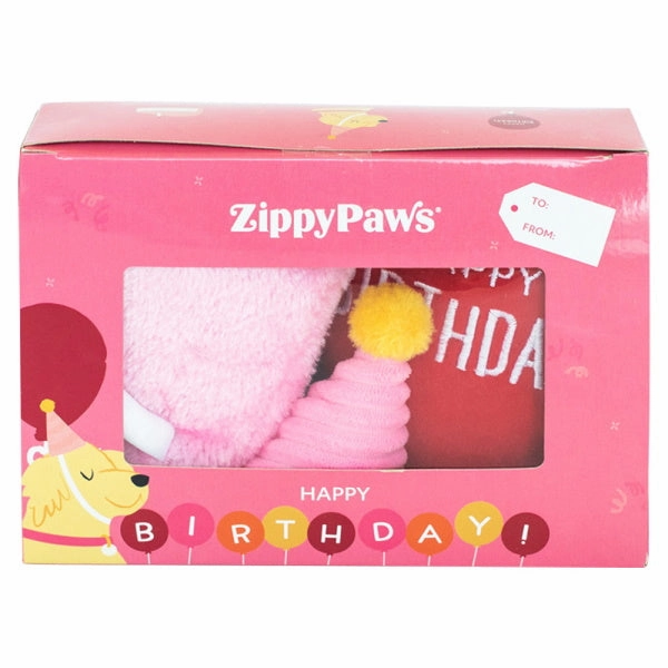 Zippy Paws - Birthday Box Pink
