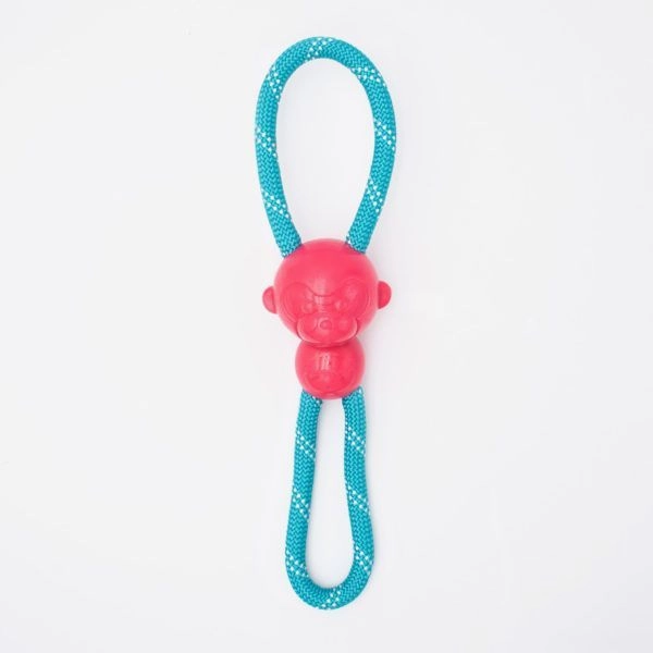 ZippyPaws - ZippyTuff Monkey RopeTugz - Pink